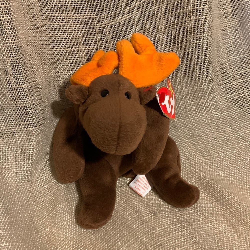 Chocolate style 4015 moose Ty beanie baby